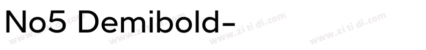 No5 Demibold字体转换